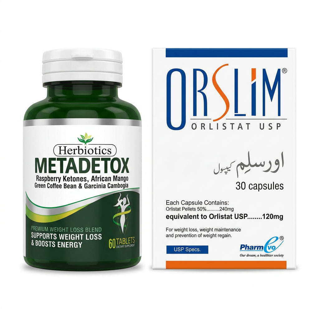 Weight Management Combo – Metadetox & Orslim 120mg | My Pill Store
