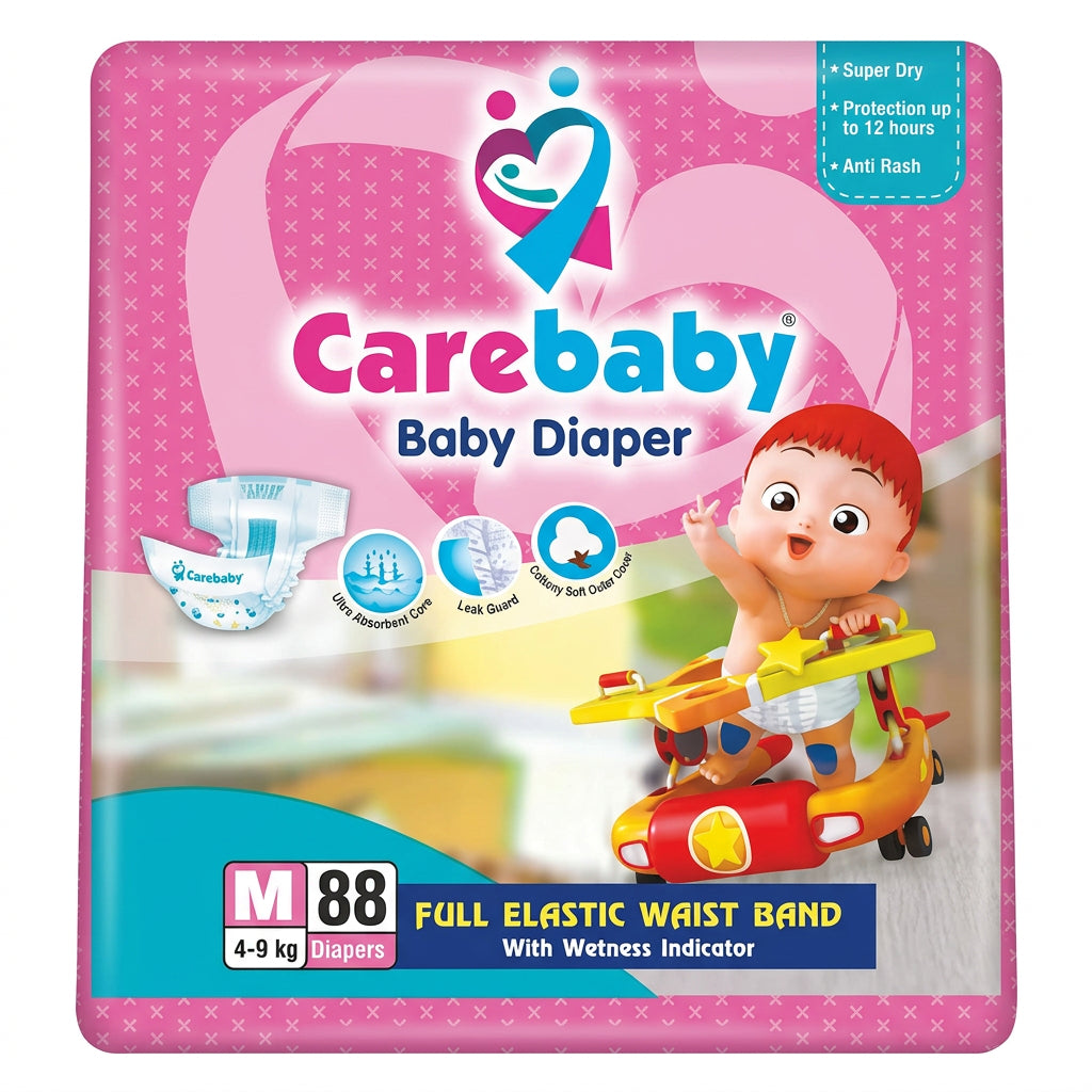 Carebaby Baby Diapers Economy Pack – Super Dry & Long-Lasting Protection