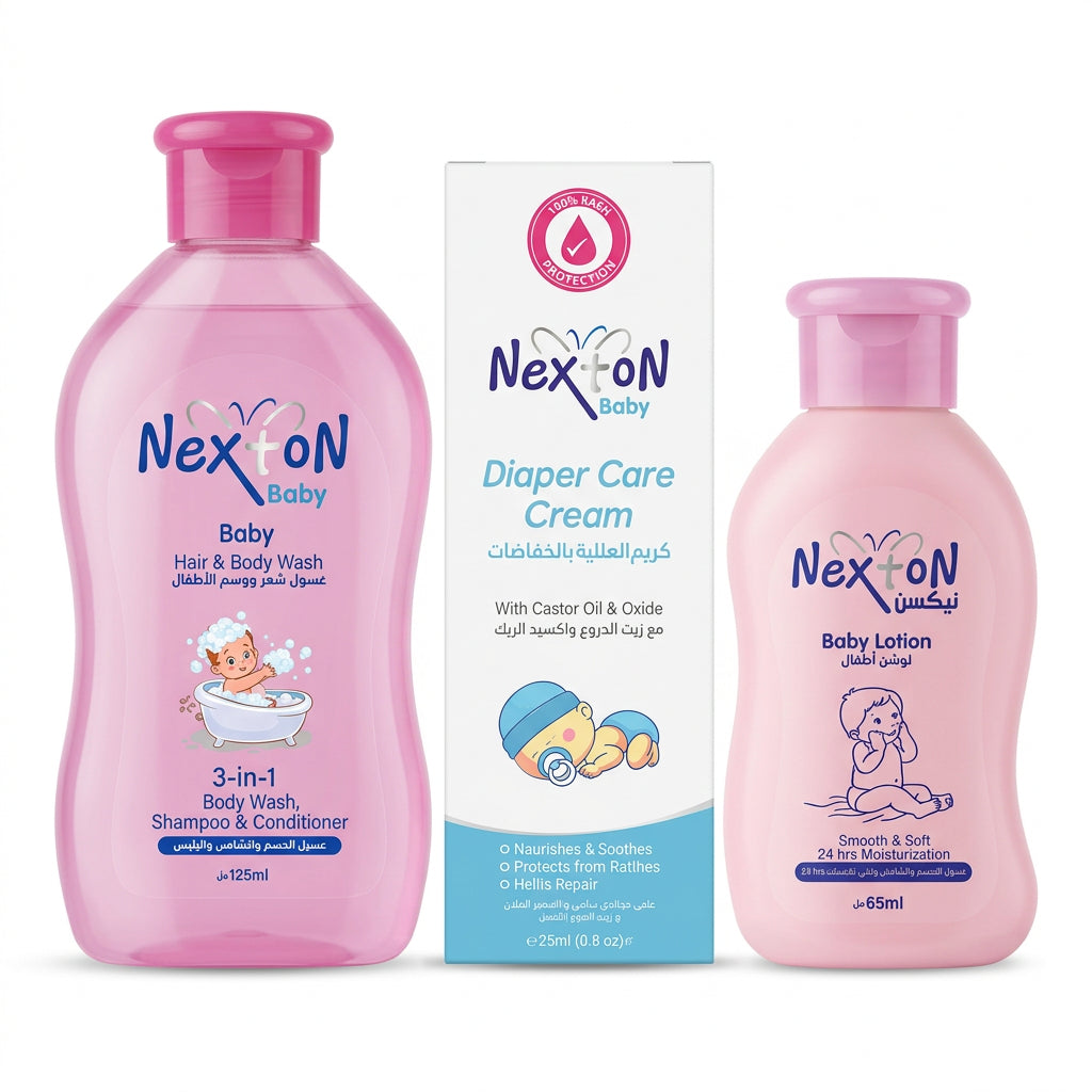 Nexton Baby Shower Care Bundle – Complete 3-in-1 Baby Bath & Skin Care | My Pill Store