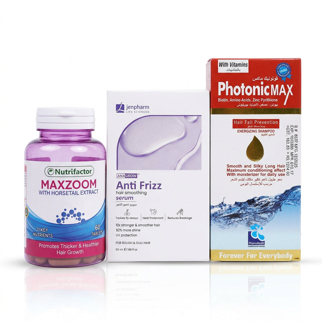 Hair Care Bundle – Complete Hair Nourishment, Smoothness & Hair Fall Care | My Pill Store