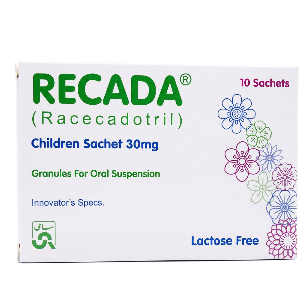 Recada 30mg Children Sachets – Racecadotril | 10 Sachets