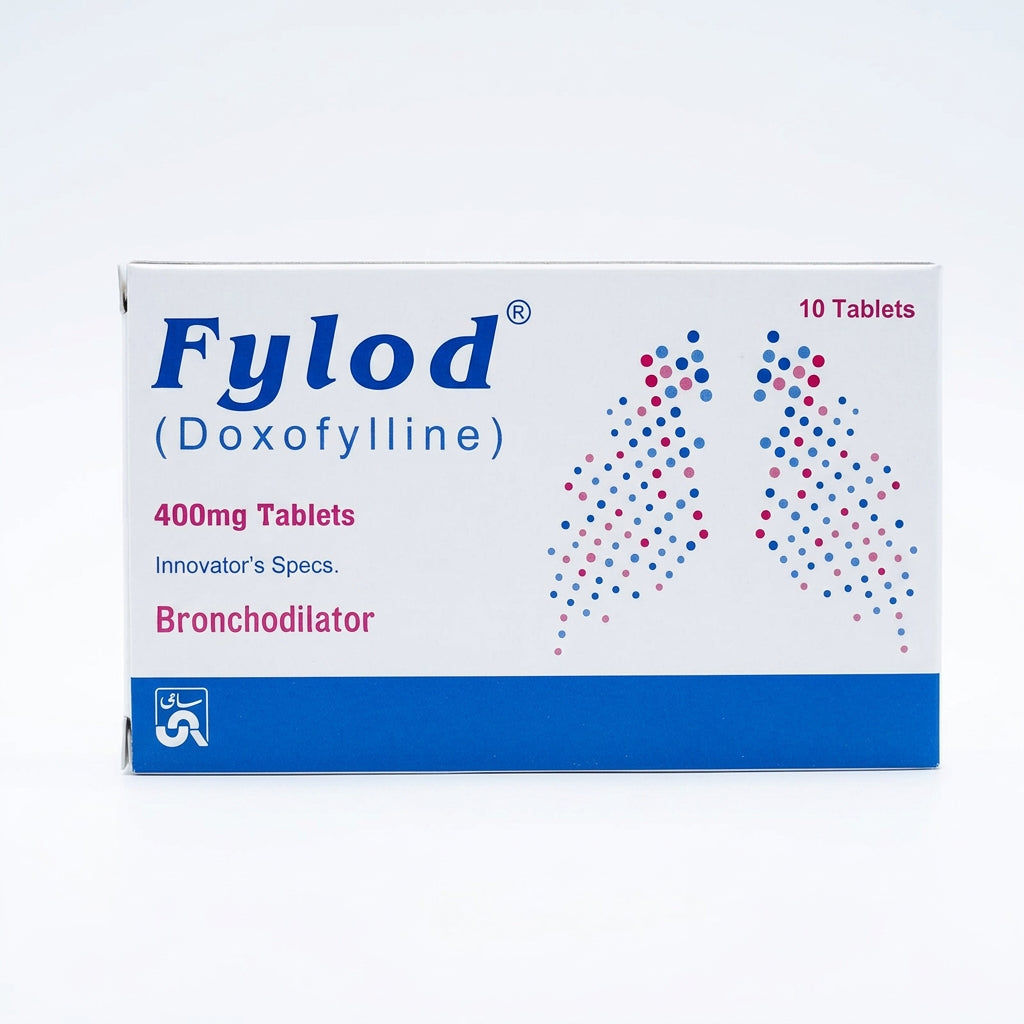 Fylod 400mg Tablets – Doxofylline | 10 Tablets