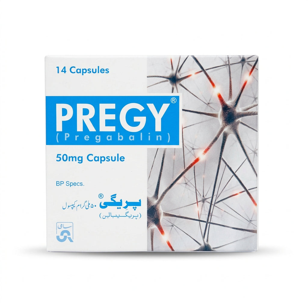Pregy 50mg Capsules (Pregabalin) – 14 Capsules | My Pill Store