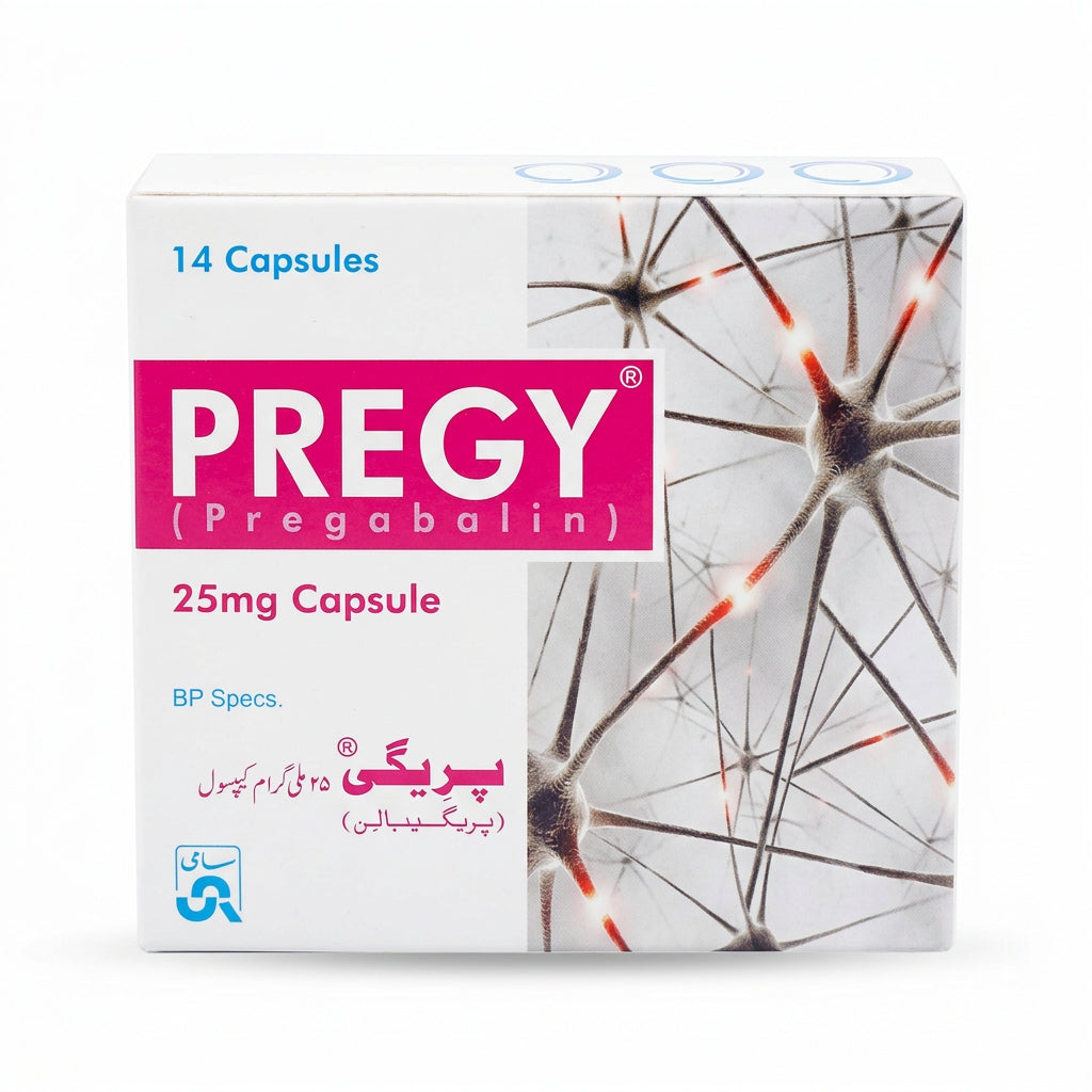 Pregy 25mg Capsules (Pregabalin) – 14 Capsules | My Pill Store