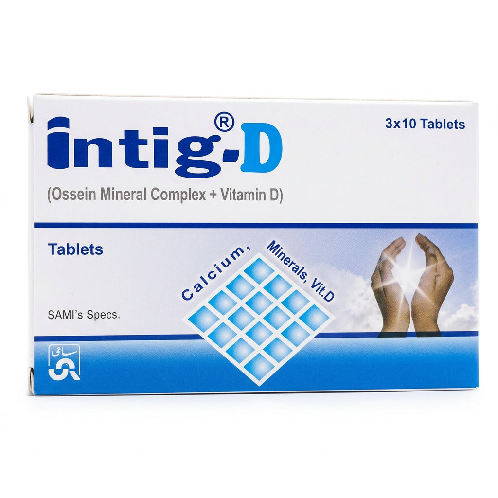 Intig-D Tablets (Ossein Mineral Complex + Vitamin D) – 30 Tablets | My Pill Store