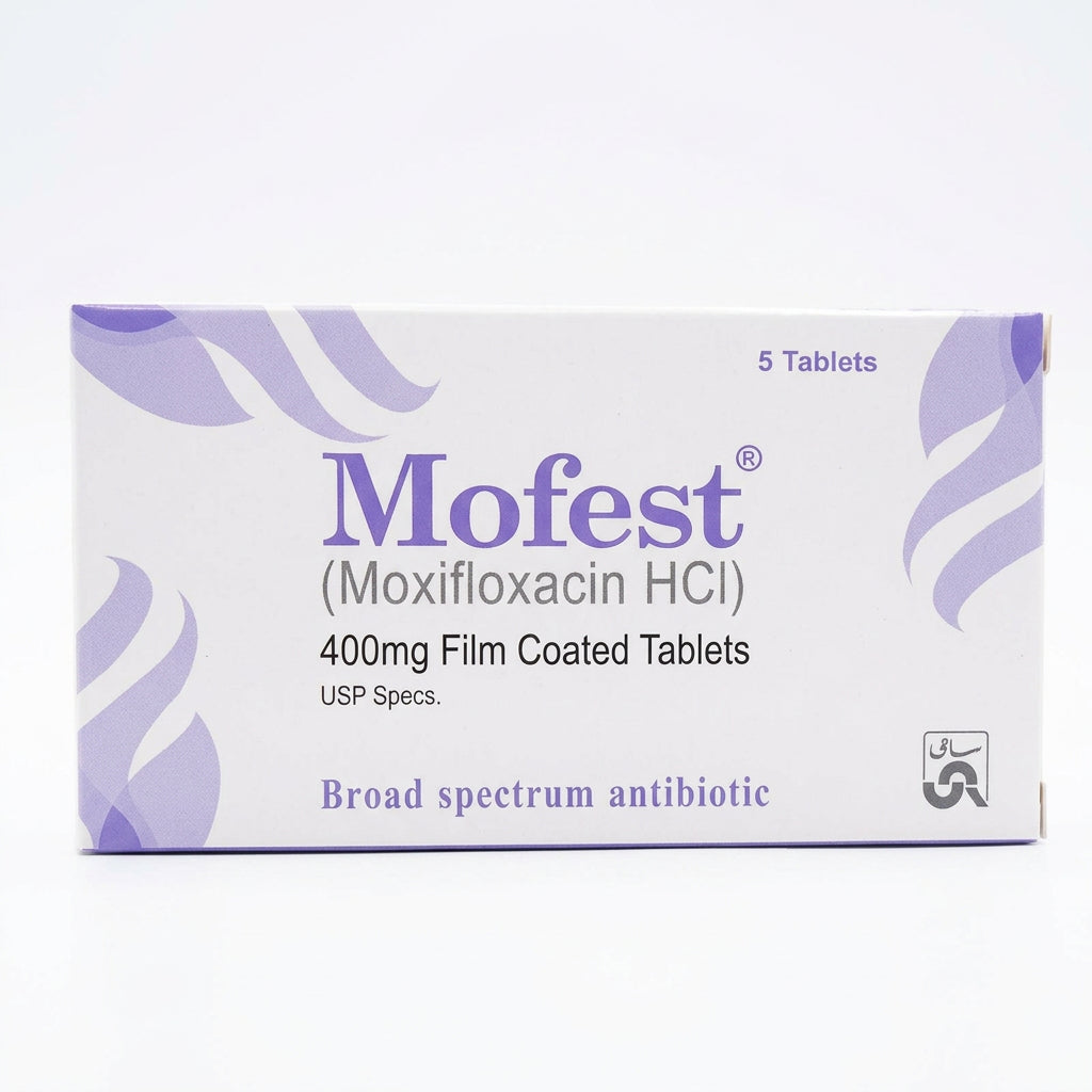 Mofest 400mg Tablets (Moxifloxacin HCl) – 5 Tablets | My Pill Store