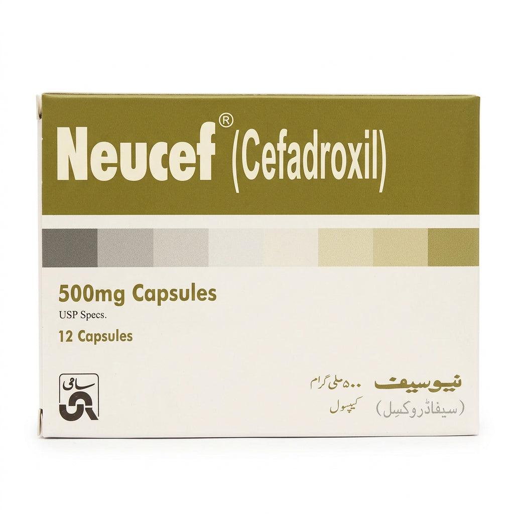 Neucef 500mg Capsules (Cefadroxil) – 12 Capsules | My Pill Store
