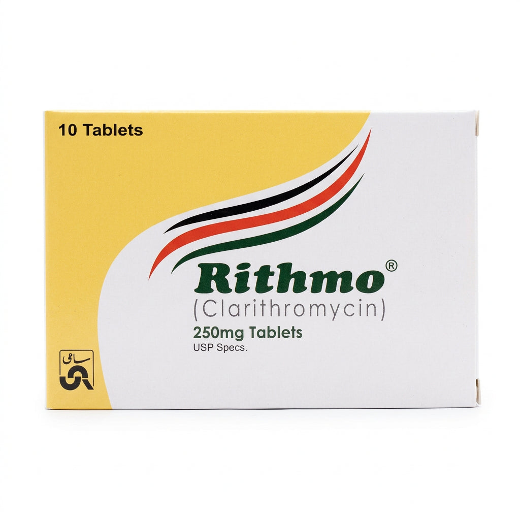 Rithmo 250mg Tablets (Clarithromycin) – 10 Tablets | My Pill Store